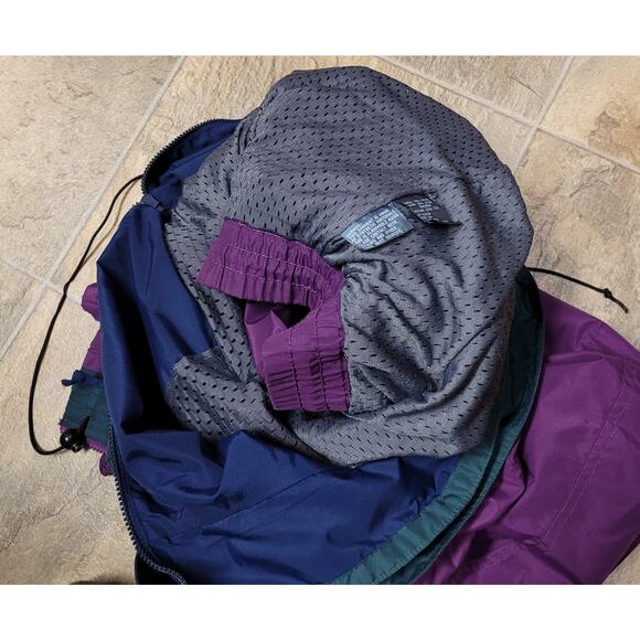 Vintage Sierra Sport Pullover Jacket L Teal Purple 90s Ski Retro Trailcore - Picture 14 of 16